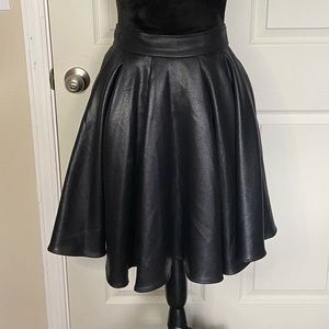 Juniors Leather Skirt